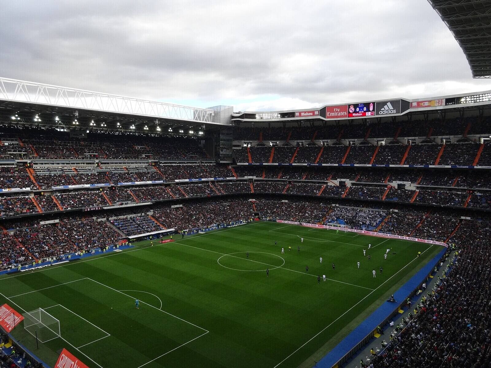 Santiago Bernabéu Stadium interior (illustrative)