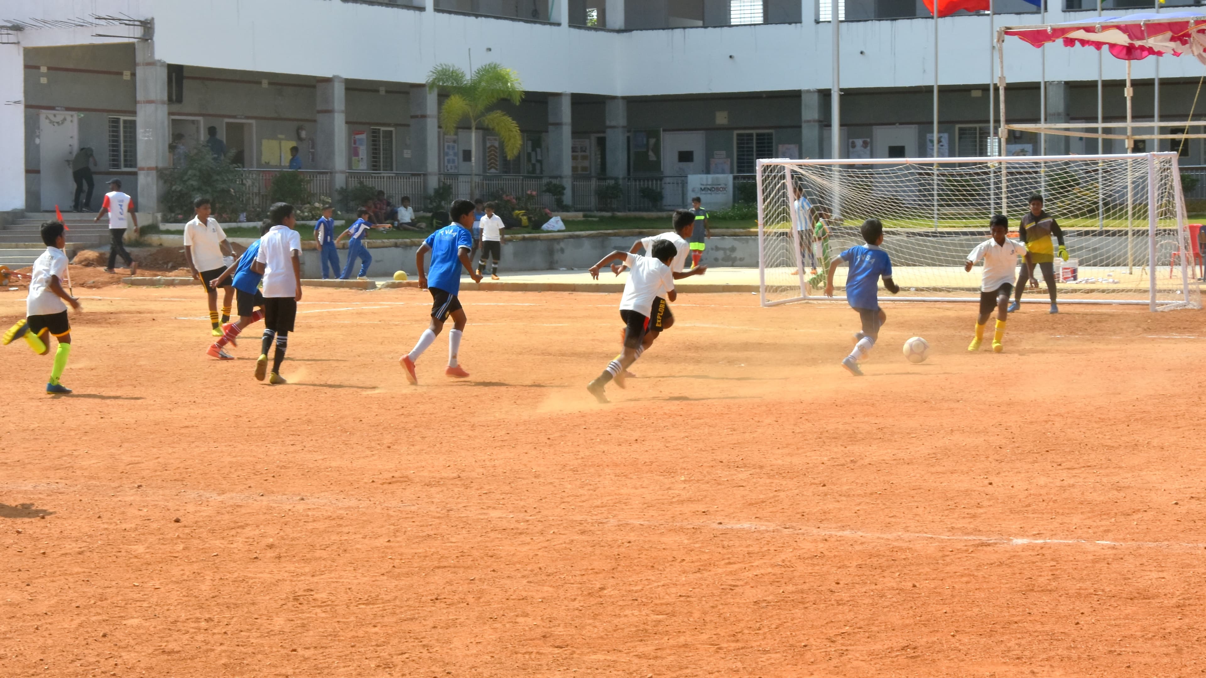 Youth football training — India