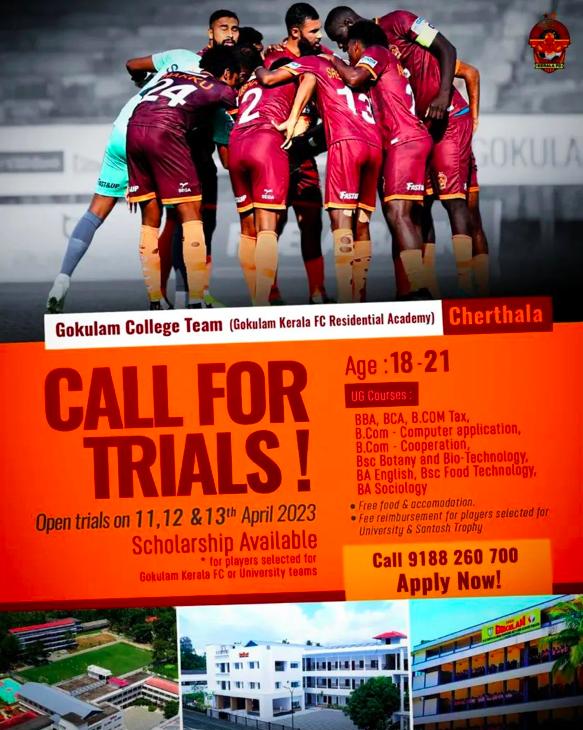 Gokulam Kerala FC College Team Trials 2023