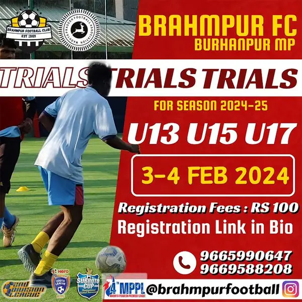Brahmpur FC Youth Team Trials, Madhya Pradesh