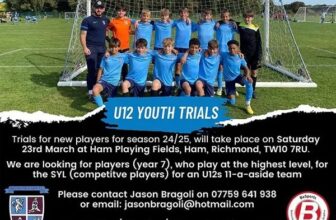 Richmond and Kew Football Club Trials, UK