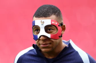 Mbappe returns to France training from nose injury with supportive mask, fit to play in next game