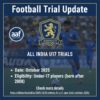 Minerva FC All India U17 Open Trials October 2025 - Custom trial poster with All About Football branding